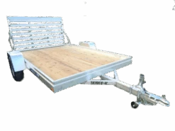 Aluma Wood Deck Utility Trailer #7810ESW