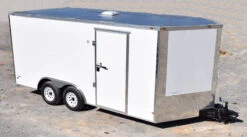 CY224 Cynergy 8.5×16 Enclosed Trailer TA White