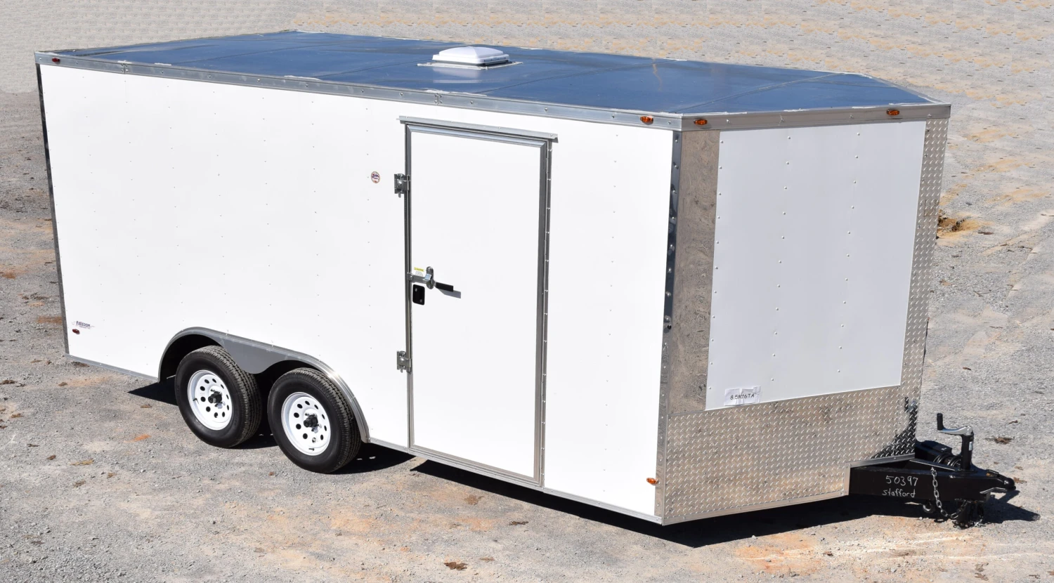 CY224 Cynergy 8.5×16 Enclosed Trailer TA White 3 CY224 Cynergy 8.5×16 Enclosed Trailer TA White