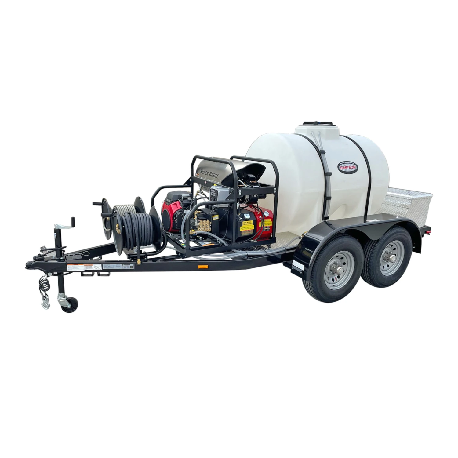 Simpson Super Brute Professional 3500 PSI (Gas-Hot Water) Pressure Washer Trailer #95122 3 Simpson Super Brute Professional 3500 PSI (Gas-Hot Water) Pressure Washer Trailer #95122