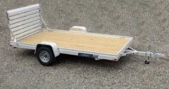 Aluma Wood Deck Utility Trailer #7812ESW