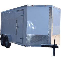 CY214 Cynergy 7×12 Enclosed Trailer TA White