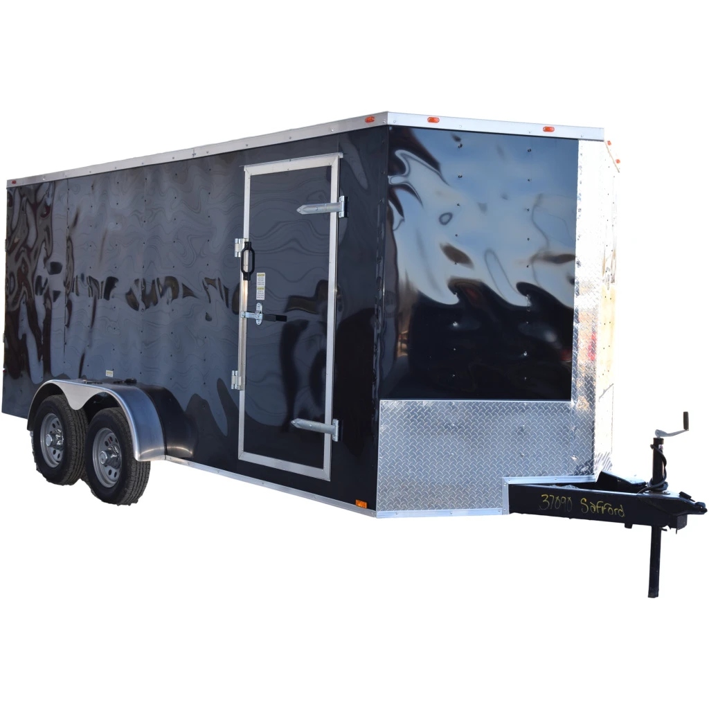 CY219 Cynergy 7×16 Enclosed Trailer TA Black 3 CY219 Cynergy 7×16 Enclosed Trailer TA Black