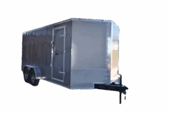 CY220 Cynergy 7×16 Enclosed Trailer TA Pewter