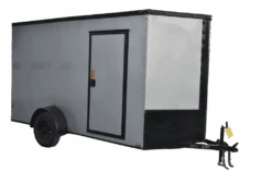 CY205 Cynergy 6×12 Enclosed Trailer SA Silver Blackout 81″