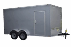 CY216 Cynergy 7×14 Enclosed Trailer TA Silver 84″