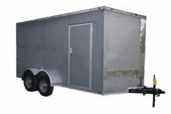 CY217 Cynergy 7×14 Enclosed Trailer TA Silver