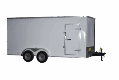 CY237 Cynergy 7×16 Enclosed Trailer TA White 84″