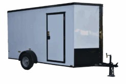 CY249 Cynergy 6×12 Enclosed Trailer SA White Blackout 81″