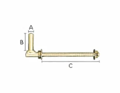 Gallagher Thru Post Gate Hanger – 10″ #F0023U