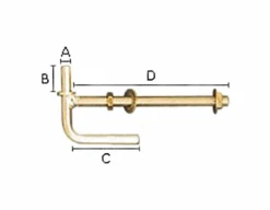 Gallagher Lock Thru Post Gate Hanger – 10″ #F0042U
