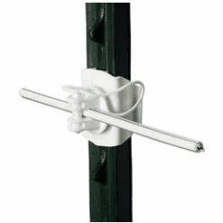 Gallagher HD T-Post Wide Jaw Pinlock Insulator – White #G682134