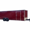 QC234 Quality 8.5×24 Enclosed Trailer TA 10K Red