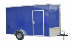 QC235 Quality 6×12 Enclosed Trailer SA Blue 84″