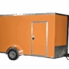 QC236 Quality 6×12 Enclosed Trailer SA Orange 84″ -SAFFORD EQUIPMENT qc236 1024x683 1