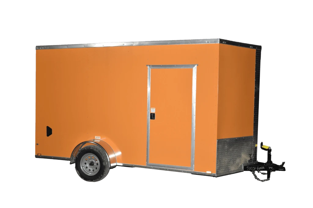 QC236 Quality 6×12 Enclosed Trailer SA Orange 84″ 3 QC236 Quality 6×12 Enclosed Trailer SA Orange 84″