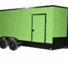 QC252 Quality 7×16 Enclosed Trailer TA Elec Green Blackout 84″