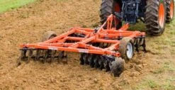Tufline TW5 Series 10’6″ Tandem Wheel Disc Harrow W/Roller Basket #TW92822
